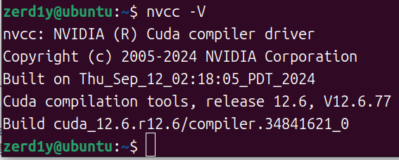 检查cuda安装成功